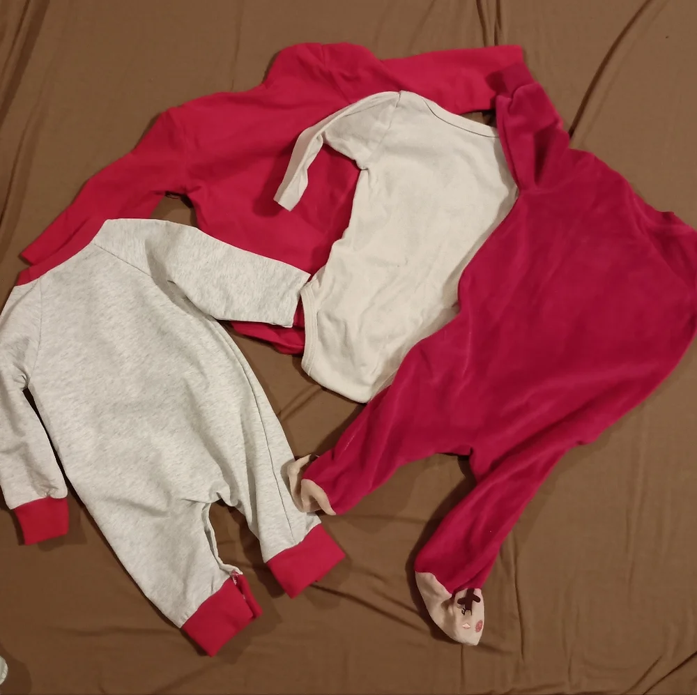 4pc Baby Christmas Sleeper Bundle